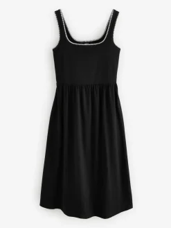 Discount Next Black Jersey Midi Summer Dress