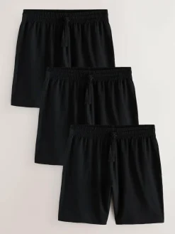 Next Jersey Pyjamas Shorts 3 Pack Black