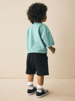 Sale Next Black Jersey Shorts (3mths-7yrs)
