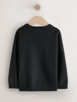Next Knitted Crew Neck School Jumper (3-16yrs)^BOY Knitwear & Sweaters|Knitwear