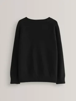 Next Black. Knitted V-Neck School Jumper (3-16yrs)^BOY Knitwear & Sweaters|Knitwear