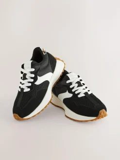 Sale Next Black Lace-Up Chunky Trainers