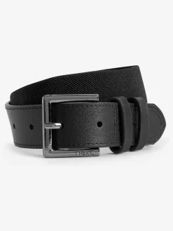 Clearance Next Black Leather And Elastic Belt