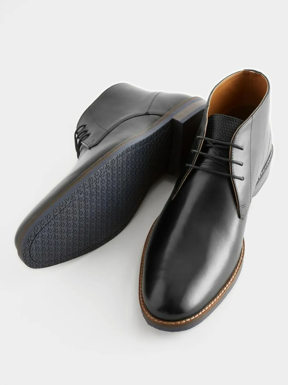 Next Black Leather Chukka Boots^ Boots|Boots