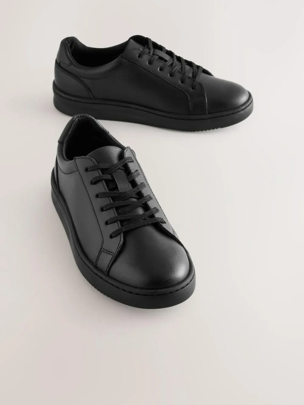 Next Black Leather Lace Up School Shoes^BOY Sneakers|School Shoes