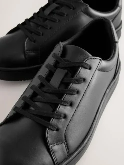 Next Black Leather Lace Up School Shoes^BOY Sneakers|School Shoes