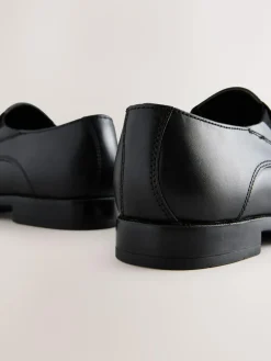 Hot Next Black Leather Loafer School Shoes