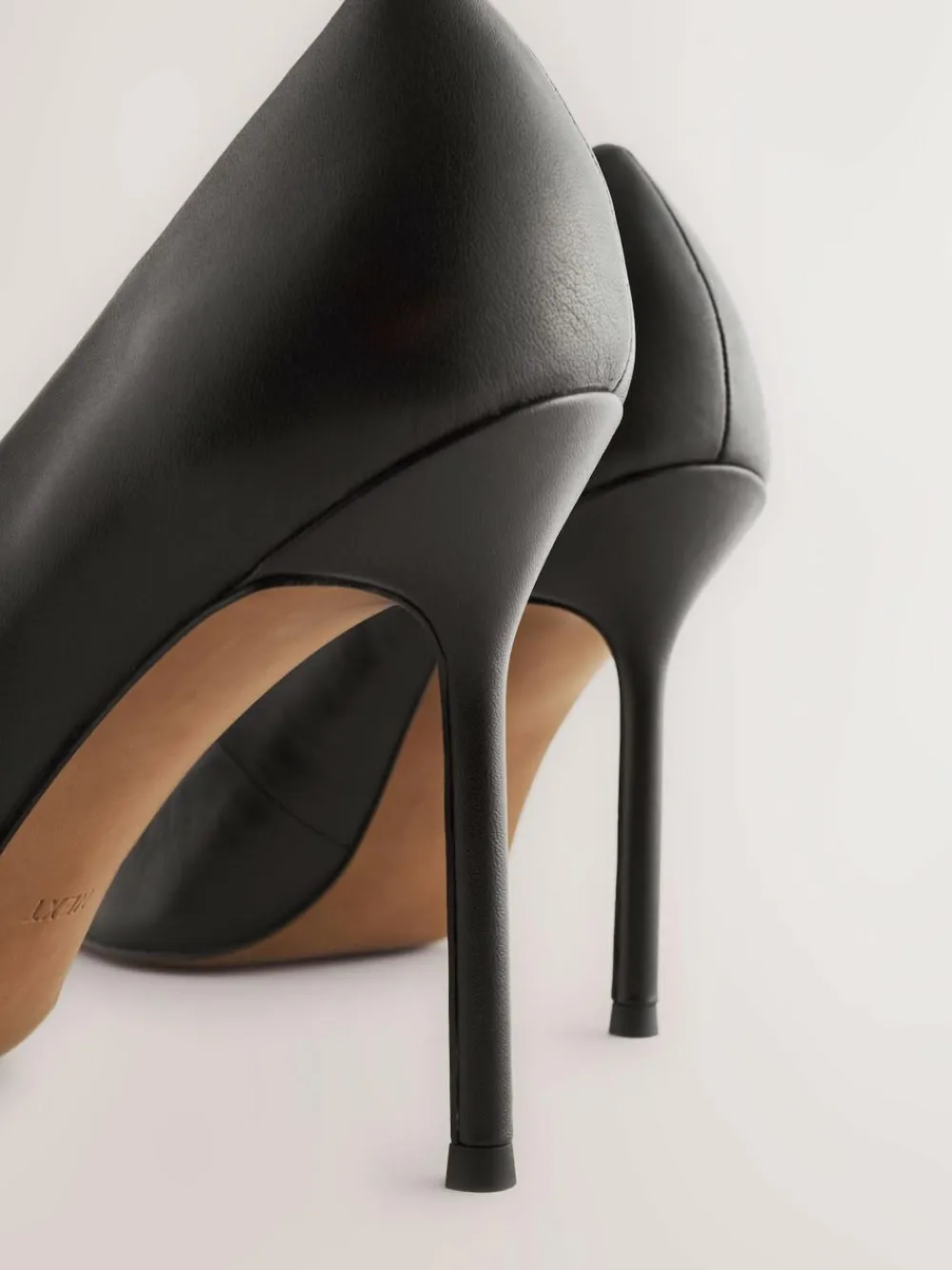 Next Leather Point Toe Court Shoes^Women Wide Fit & Extra Wide Fit|Heels