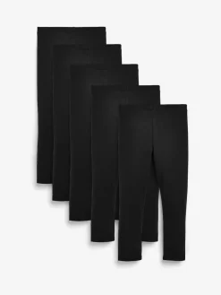 Next Black Leggings 5 Pack (3-16yrs)^ Pants & Leggings|Pants & Leggings