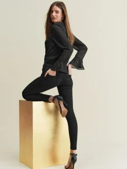 Online Next Lift Slim And Shape Skinny Jeans Black