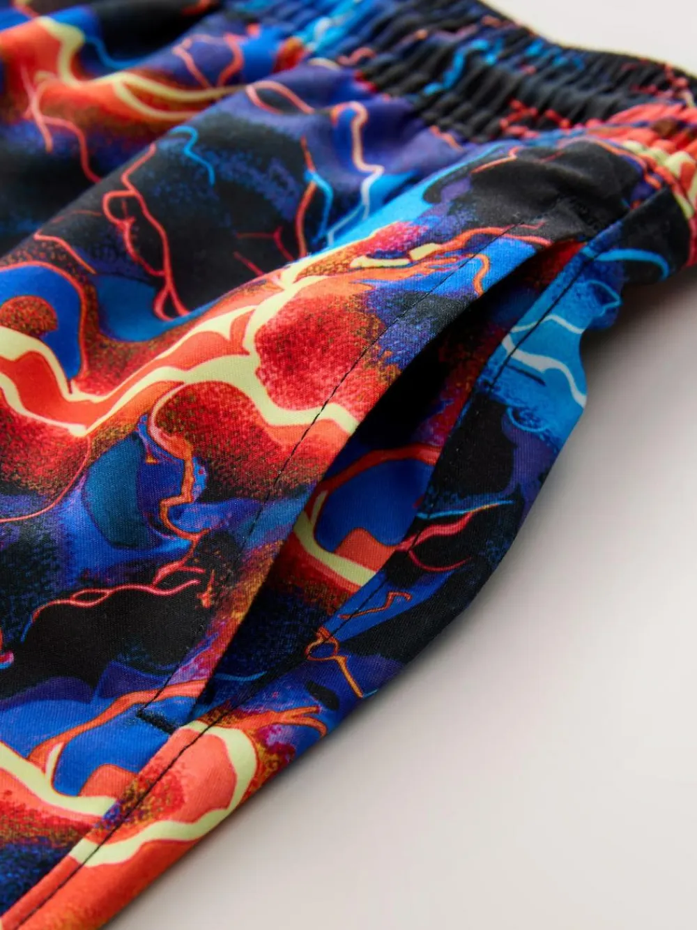 Discount Next Black Lightening Bolt Printed Swim Shorts (3-16yrs)