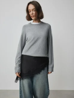 Clearance Next Lightweight Lace Trim Triangle Scarf Black