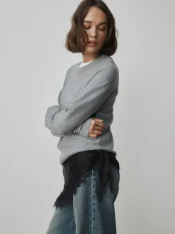 Clearance Next Lightweight Lace Trim Triangle Scarf Black