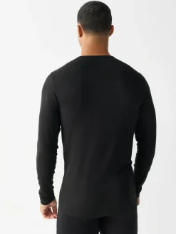 Next Black Lightweight Thermogen Long Sleeve T-Shirts 2 Pack^ Thermals|Underwear