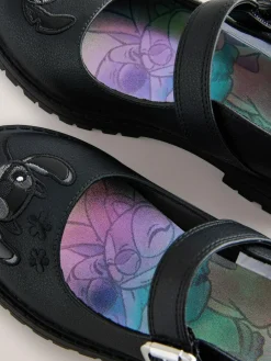 Next Black Lilo & Stitch Mary Jane School Shoes^ Shoes