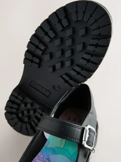 Next Black Lilo & Stitch Mary Jane School Shoes^ Shoes