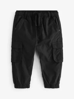 Discount Next Lined Cargo Trousers (3mths-7yrs) Black