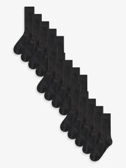 Discount Next Black Logo 15 Pack Embroidered Lasting Fresh Socks