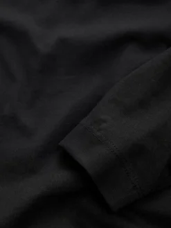 Hot Next Black Long Sleeve Crew Neck T-Shirt