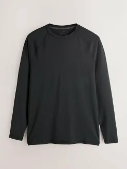 Next Black Long Sleeve Tee Active Thermal Base Layer^ Tops & T-Shirts