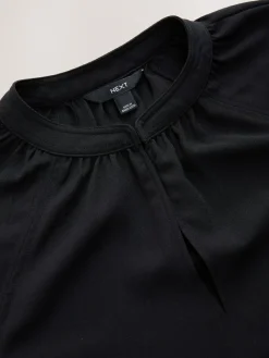 Next Black Long Sleeve V-Neck Blouse