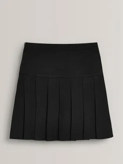 Outlet Next Black Longer Length Regular Waist 2 Pack Pleated School Skirts (3-16yrs)