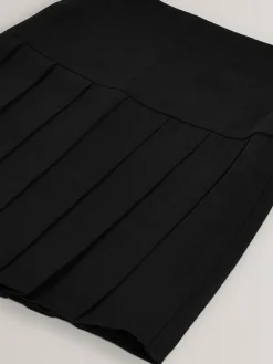 Outlet Next Black Longer Length Regular Waist 2 Pack Pleated School Skirts (3-16yrs)