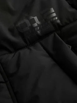 Next Black Longline Shower Resistant Padded Coat (3-17yrs)^BOY Coats & Jackets|Snowsuits & Coats