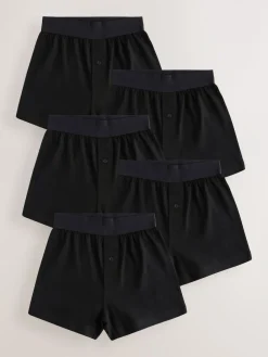 Next Loose Fit 100% Cotton Boxers 5 Pack (1.5-16yrs)^BOY Underwear