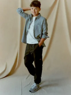 Discount Next Black Loose Fit Cargo Trousers (3-16yrs)