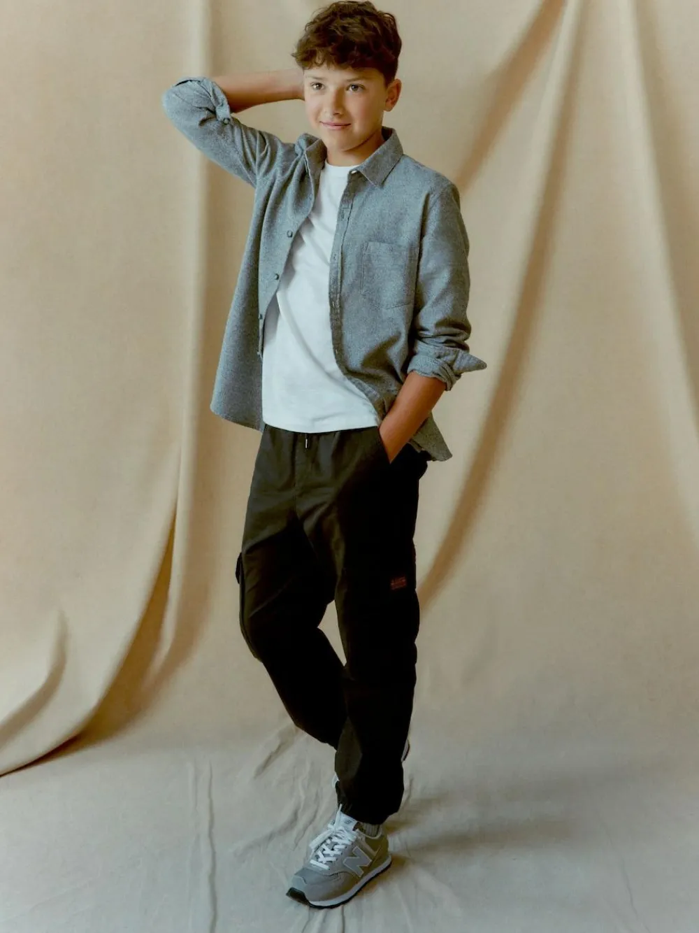 Discount Next Black Loose Fit Cargo Trousers (3-16yrs)