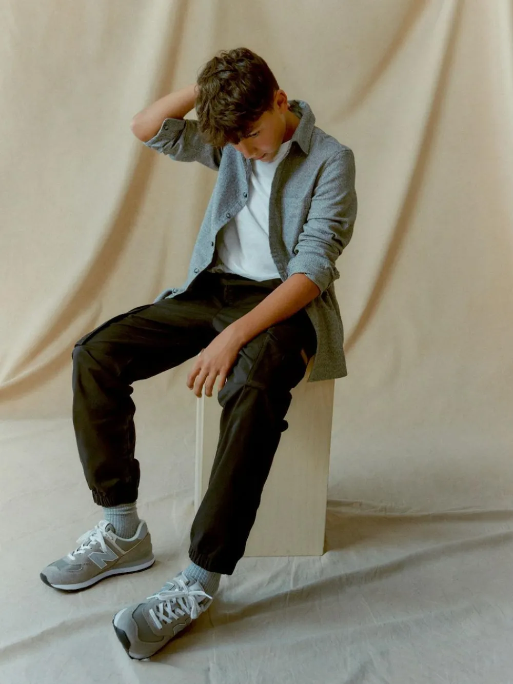 Discount Next Black Loose Fit Cargo Trousers (3-16yrs)