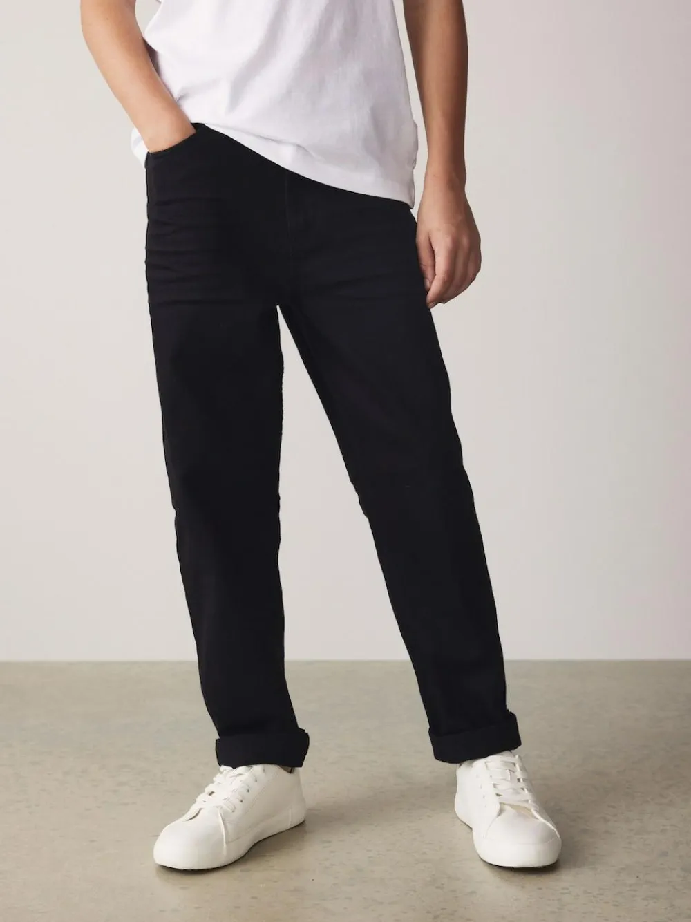 Outlet Next Black Loose Fit Stretch Jeans (3-17yrs)