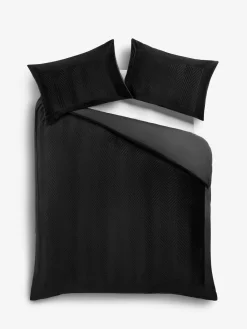 Next Madison Quilted Velvet Duvet Cover and Pillowcase Set^ Bedsets & Duvet Covers