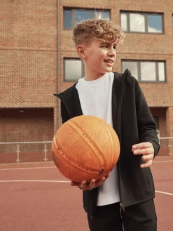 Discount Next Sports Zip Through Jacket (3-16yrs) Black Marl