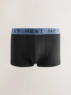 Next Black Marl Waistband Hipster Boxers 5 Pack^ Underwear|Underwear