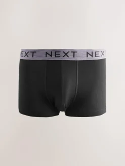 Next Black Marl Waistband Hipster Boxers 5 Pack^ Underwear|Underwear