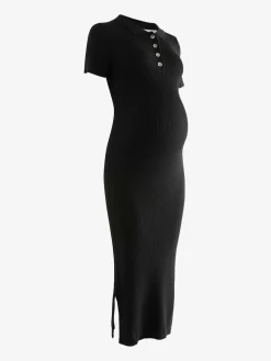 Clearance Next Black Maternity Collared Dress