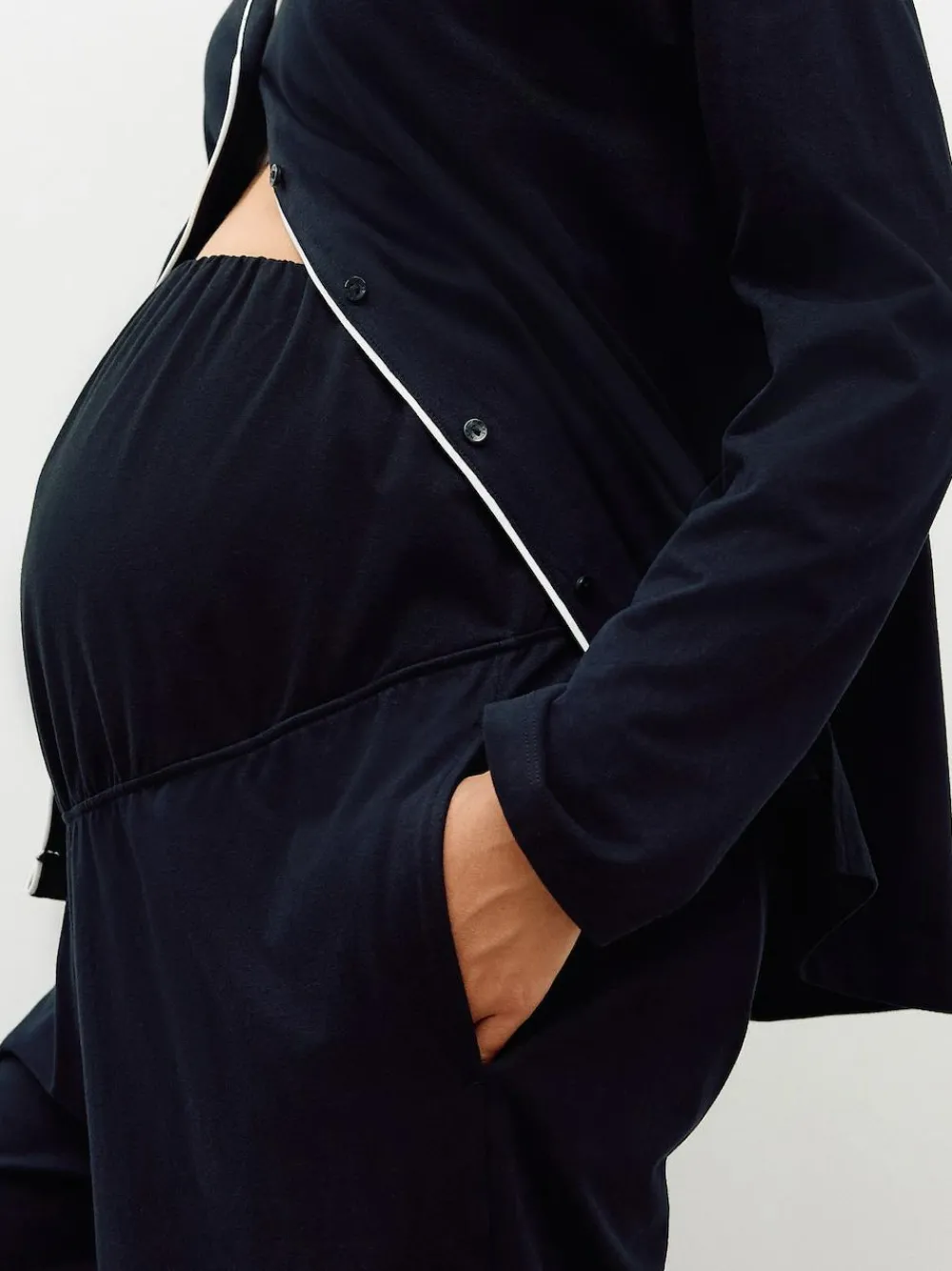 Next Maternity Jersey Button Through Pyjamas^Women All Night & Lounge|Pyjamas