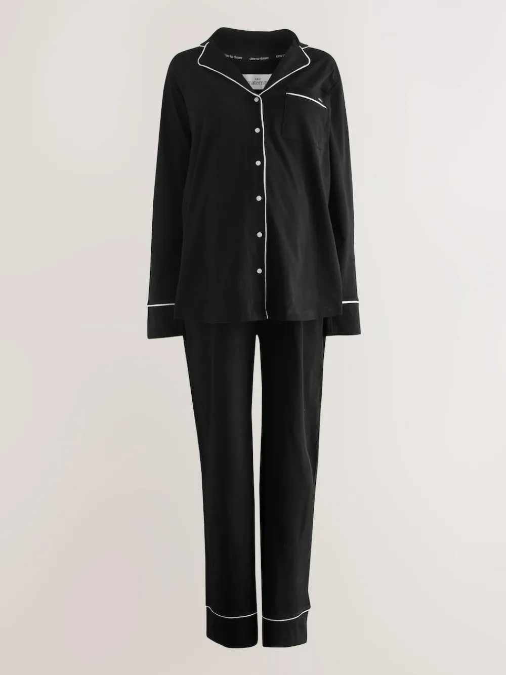 Next Maternity Jersey Button Through Pyjamas^Women All Night & Lounge|Pyjamas