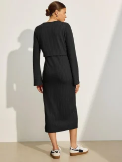 Next Maternity Long Sleeve Nursing Shelf Dress^Women Midi Dresses