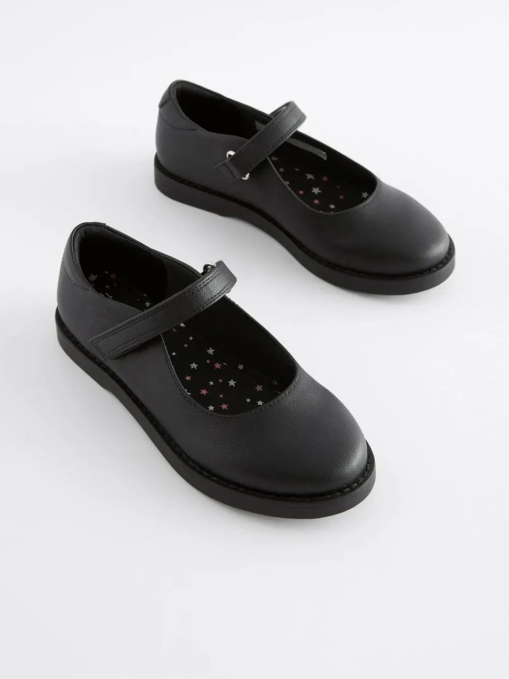 Sale Next Black Matt School Mary Jane Crepe Sole Shoes