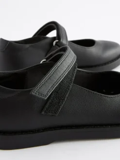 Sale Next Black Matt School Mary Jane Crepe Sole Shoes