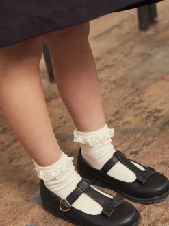 Next Standard Fit (F) School Junior Bow T-Bar Shoes^ Shoes|Shoes