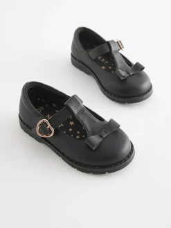 Next Standard Fit (F) School Junior Bow T-Bar Shoes^ Shoes|Shoes
