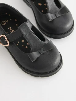 Next Standard Fit (F) School Junior Bow T-Bar Shoes^ Shoes|Shoes
