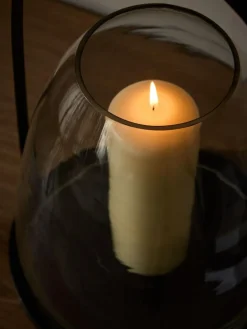 Next Black Metal Curved Handle Lantern Large^ Candle Holders & Lanterns