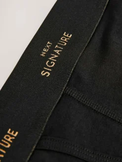 Online Next Black Metallic 4 pack Signature A-Fronts Boxers