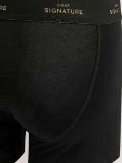 Online Next Black Metallic 4 pack Signature A-Fronts Boxers