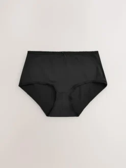Next Midi Microfibre Knickers 5 Pack Black